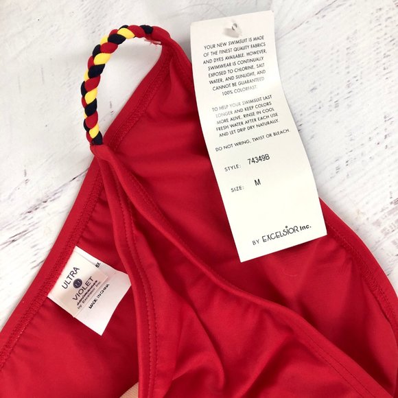 2/$20 Ultra Violet Rope Tie Bikini Red Size Medium NWT - Picture 5 of 5